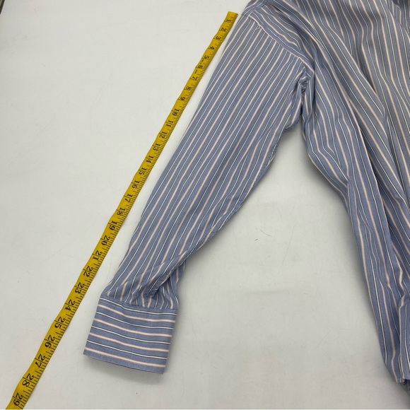 Burberry Blue Striped Button-Up Shirt 16 - 34 - Picture 12 of 16